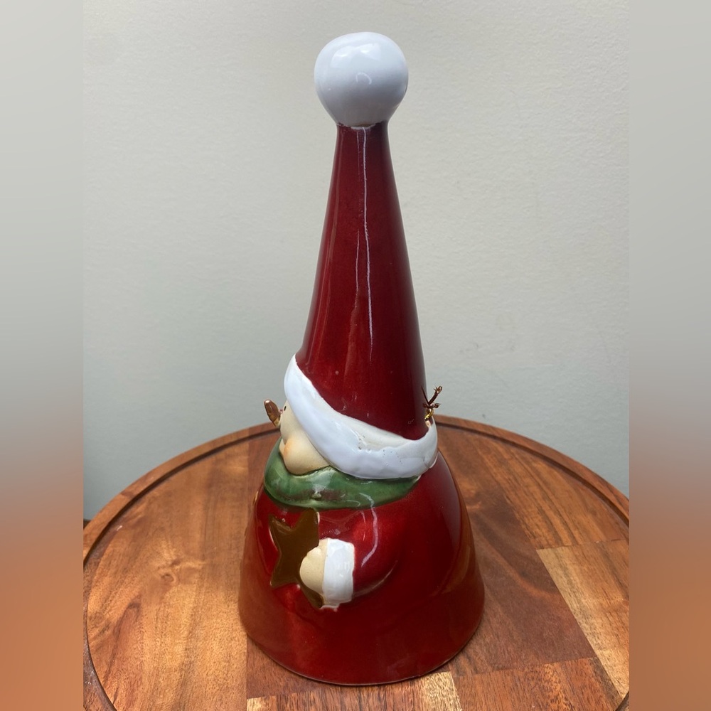Vintage Christmas Porcelain Snowman Bell - Picture 7 of 8
